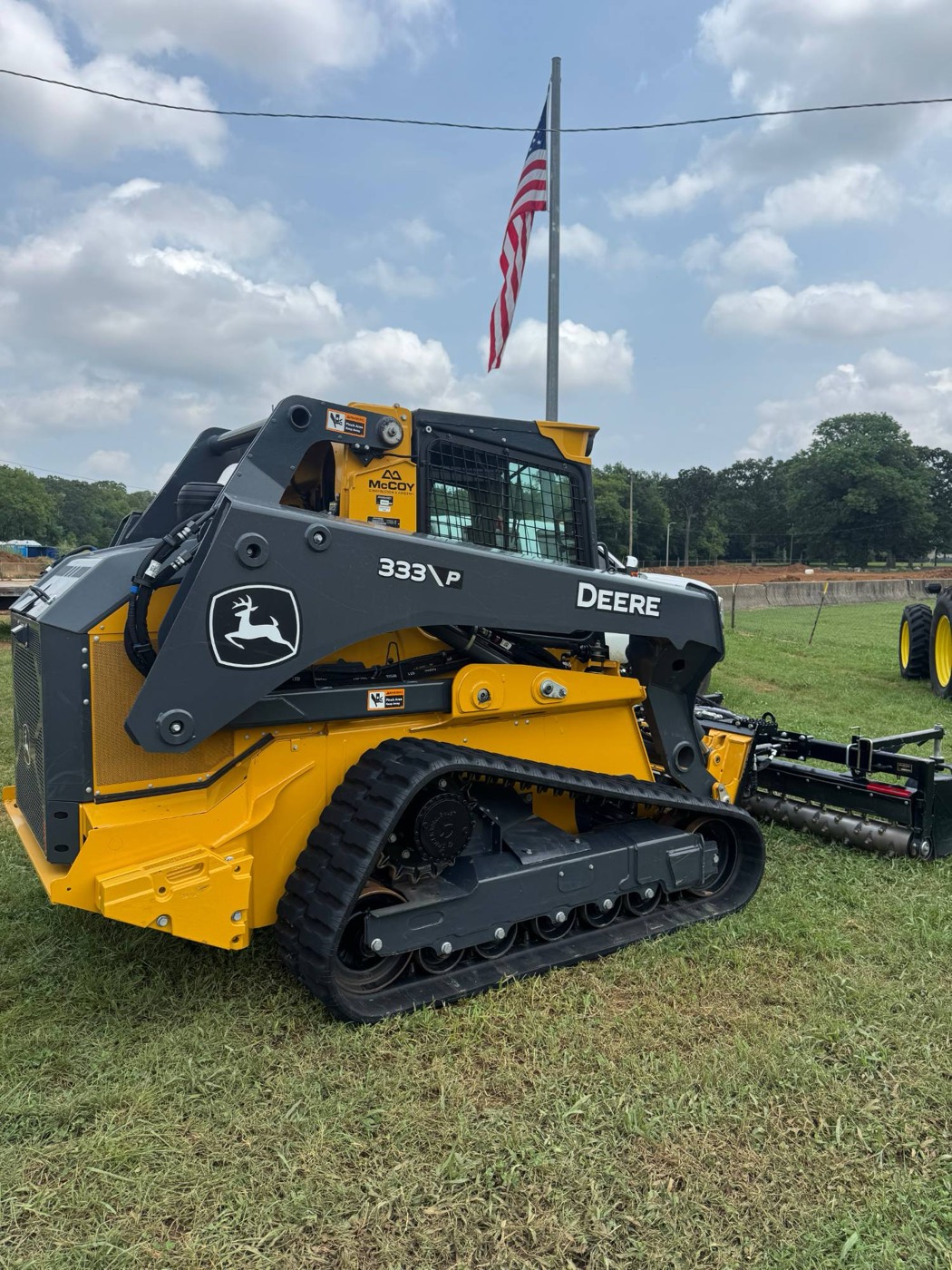 A clean John Deere 333P compact track loader